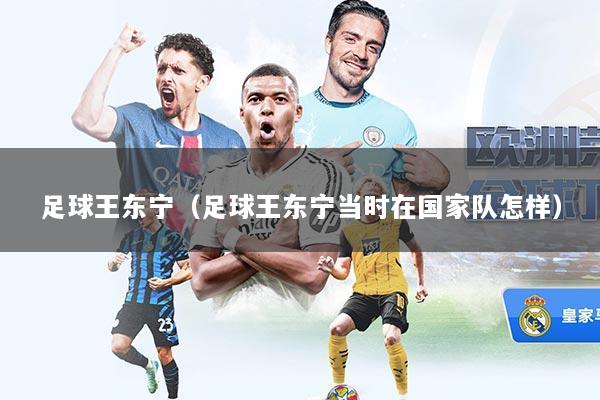 足球王东宁（足球王东宁当时在国家队怎样）